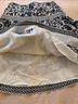 Talbots 100% Cotton Floral Black Ivory Casual Skirt Size 12 - photo 6