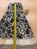 Talbots 100% Cotton Floral Black Ivory Casual Skirt Size 12 - photo 4