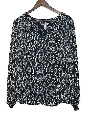 White House Black Market Long Sleeve Blouse (view 1)