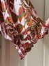 Democracy Tropical Brown Orange Ivory 3/4 Sleeve Blouse Size 2X - photo 4
