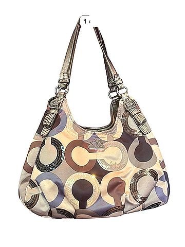 Coach Coach Madison Scraf Sequin Shoulder Bag Leather Shoulder Bag (view 1)
