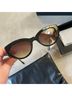 Carolina Lemke Solid Brown Sunglasses One size - photo 10