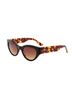 Carolina Lemke Solid Brown Sunglasses One size - photo 1