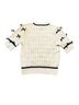 THML Solid Ivory Black Pullover Sweater Size M - photo 2