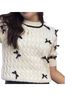 THML Solid Ivory Black Pullover Sweater Size M - photo 1