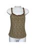 Poetry Floral Multi Color Tan Sleeveless Blouse Size L - photo 1