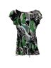 Soulmates 95% Polyester 5% Spandex 100% Polyester Floral Multi Color Green Short Sleeve Blouse Size S - photo 2