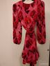 Milly Floral Pink Red Cocktail Dress Size 4 - photo 4