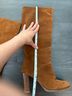 Sézane 100% Suede Brown Boots Size 7 - photo 10