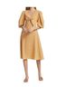 Rhode Checkered-gingham Yellow Cocktail Dress Size 4 - photo 1
