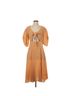 Rhode Checkered-gingham Yellow Cocktail Dress Size 4 - photo 2