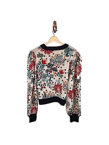 FARM Rio Botanical Mushroom Sweater Pullover Sweater (view 2)
