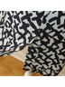 Diane von Furstenberg 100% Silk 100% Polyester Graphic Black White Blazer Size 6 - photo 7