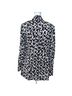 Diane von Furstenberg 100% Silk 100% Polyester Graphic Black White Blazer Size 6 - photo 2