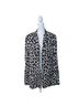 Diane von Furstenberg 100% Silk 100% Polyester Graphic Black White Blazer Size 6 - photo 1