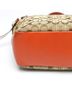 Coach Print Brown Orange Leather Tote One size - photo 3