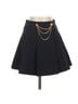Aqua Solid Black Casual Skirt Size XS - photo 1