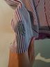 Free People Stripes Red White Sleeveless Blouse Size XL - photo 4
