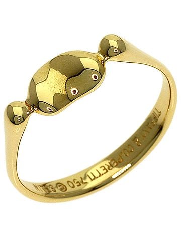Tiffany & Co. Tiffany &amp; Co. Bean Ring, 18K Yellow Gold, Women's. (view 2)