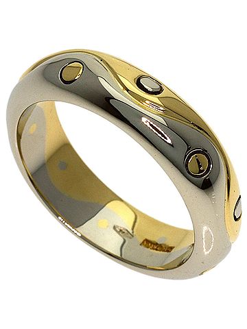 Bvlgari BVLGARI Onda Ring, 18K Yellow Gold/18KWG, Women's Ring (view 1)