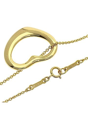 Tiffany & Co. Tiffany &amp; Co. Open Heart Necklace, 18K Yellow Gold, Women's. (view 2)