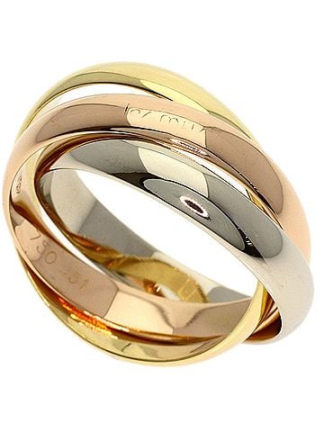 Cartier Cartier Trinity #51 Ring - 18K Yellow Gold/18K Pink White Gold Women's CARTIER (view 1)