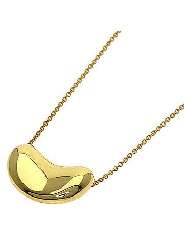 Tiffany & Co. Tiffany Bean Necklace, 18K Yellow Gold, Women's, TIFFANY&amp;Co. (view 1)