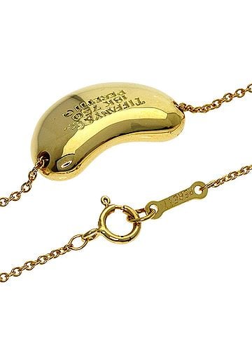 Tiffany & Co. Tiffany Bean Necklace, 18K Yellow Gold, Women's, TIFFANY&amp;Co. (view 2)