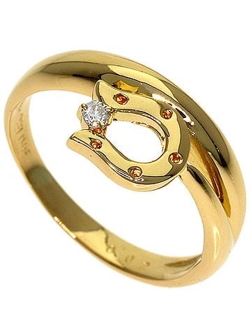 Céline Celine Horseshoe 1P Diamond Ring, 18K Yellow Gold, Women's (view 1)