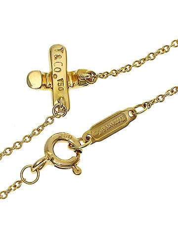 Tiffany & Co. Tiffany &amp; Co. Cross Stitch Necklace, 18K Yellow Gold, Women's. (view 2)