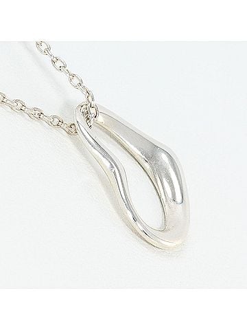 Tiffany & Co. Tiffany &amp; Co. Open Heart Silver Necklace, Total Weight 1.8g, 42cm, Like New Condition. (view 2)