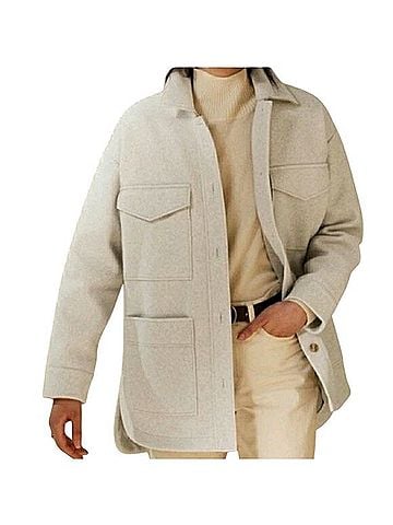 Banana Republic 4-Pocket Oversized Shacket Jacket (view 1)