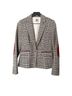 Anne Klein Plaid Brown Red Blazer Size 2 - photo 1