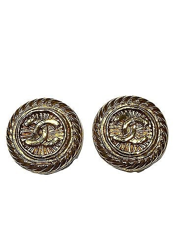 Chanel Chanel earrings/piercings, total weight 24.5g, alloy. (view 1)