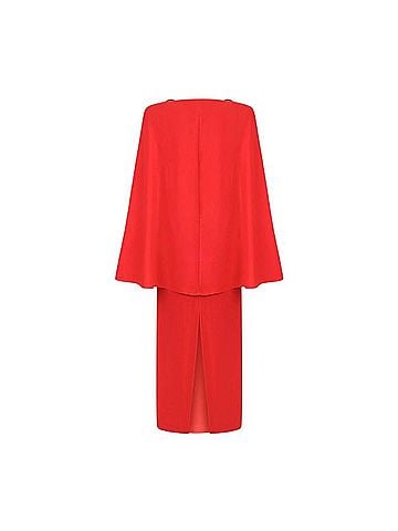 Nocturne Cape Sleeve Maxi Dress Casual Dress (view 2)