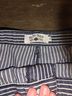 Crazy Train Stripes Blue White Denim Shorts Size XL - photo 3