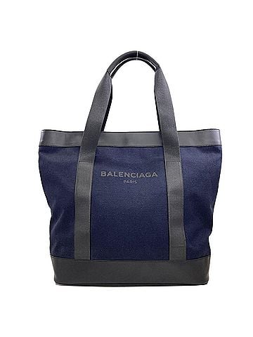 Balenciaga Balenciaga 374767 Navy Tote Bag Canvas Women's BALENCIAGA (view 1)