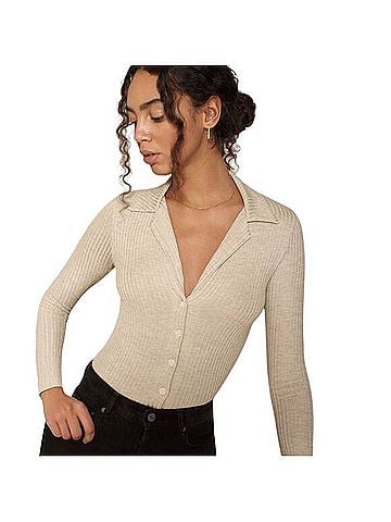 Reformation Irina Long Sleeve T-Shirt (view 1)