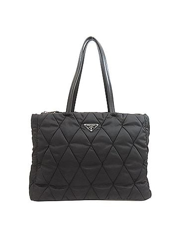 Prada Prada logo hardware quilted nylon tote bag for women PRADA (view 1)