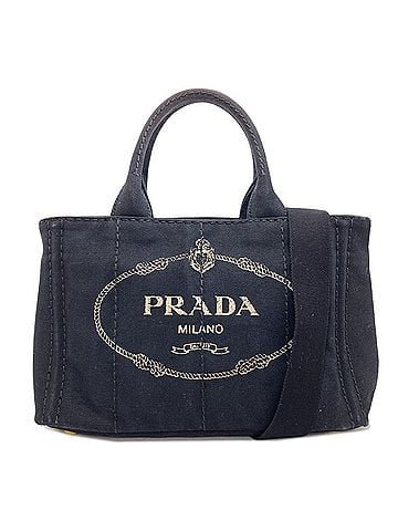 Prada Prada Canapa Mini 2-Way Handbag, Canvas, Women's PRADA (view 1)