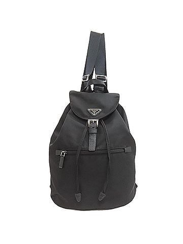 Prada Prada logo hardware backpack/daypack, nylon, women's. (view 1)