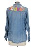 Billy T Floral Graphic Blue Button-Down Shirt Size L - photo 2