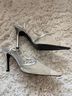 Stuart Weitzman Silver Heels Size 8 1/2 - photo 4