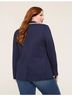Lane Bryant Solid Blue White Blazer Size 14 - photo 8