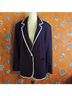 Lane Bryant Solid Blue White Blazer Size 14 - photo 5