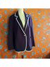Lane Bryant Solid Blue White Blazer Size 14 - photo 4