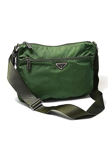 Prada PRADA Prada Shoulder Bag Nylon Khaki Men's Women's (view 1)
