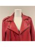 Rebecca Minkoff 100% Leather Red Leather Jacket Size M - photo 11