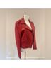Rebecca Minkoff 100% Leather Red Leather Jacket Size M - photo 9