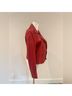 Rebecca Minkoff 100% Leather Red Leather Jacket Size M - photo 10